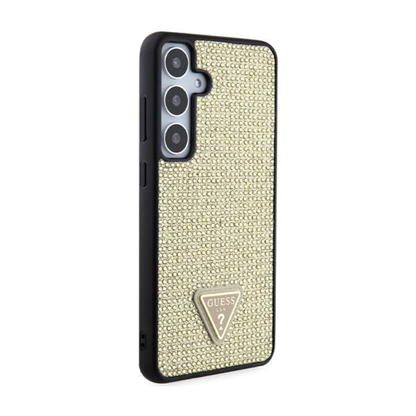 Guess Rhinestone Triangle - Samsung Galaxy S24+ skal (guld)