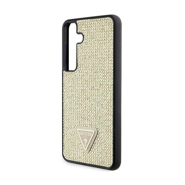 Guess Rhinestone Triangle - Samsung Galaxy S24+ skal (guld)