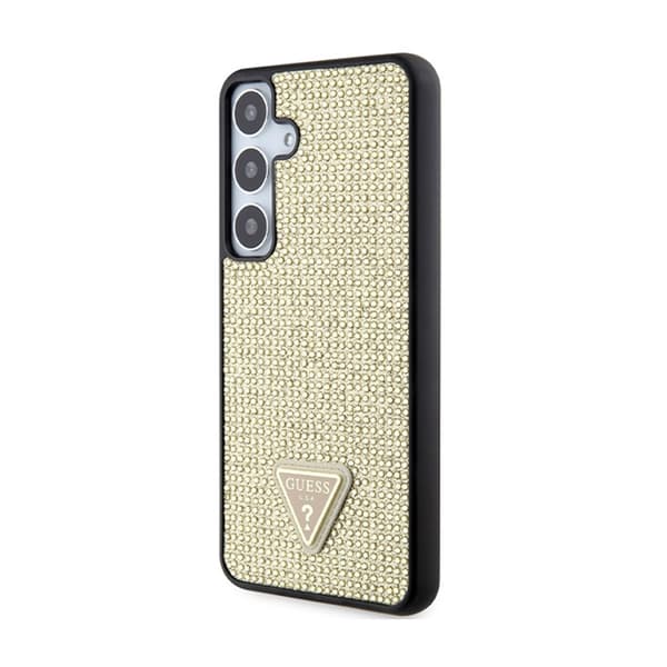 Guess Rhinestone Triangle - Samsung Galaxy S24+ skal (guld)