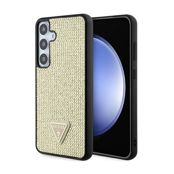 Guess Rhinestone Triangle - Samsung Galaxy S24+ skal (guld)