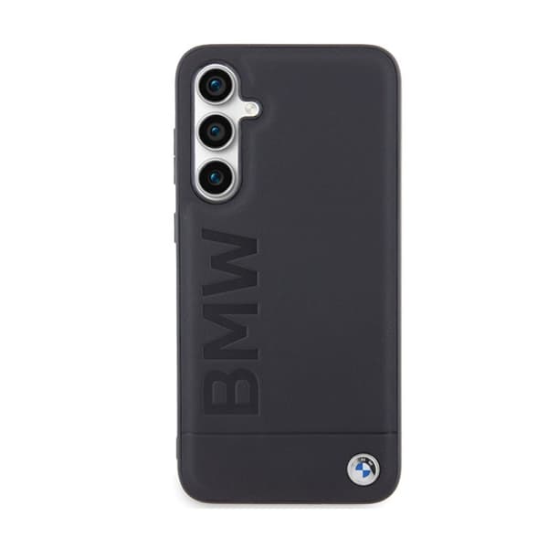 BMW Læder Hot Stamp - Samsung Galaxy S23 FE etui (sort)
