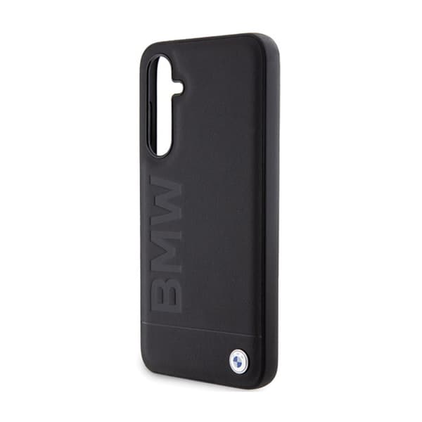 BMW Læder Hot Stamp - Samsung Galaxy S23 FE etui (sort)