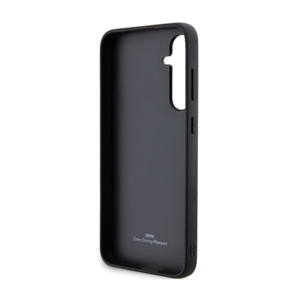 BMW Læder Hot Stamp - Samsung Galaxy S23 FE etui (sort)
