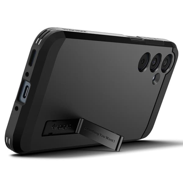 Spigen Tough Armor - Suojakuori Samsung Galaxy A35 5G:lle (musta)