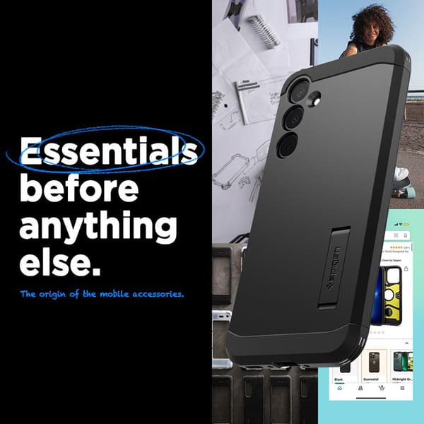 Spigen Tough Armor - Suojakuori Samsung Galaxy A35 5G:lle (musta)