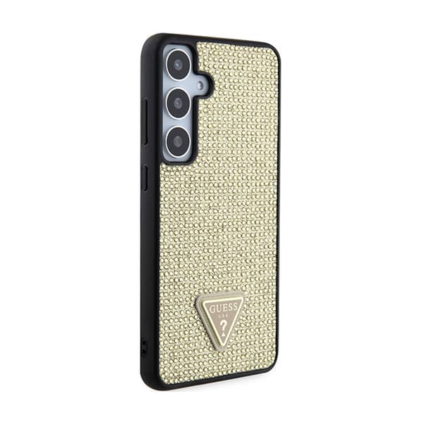 Guess Rhinestone Triangle - Samsung Galaxy S24-fodral (guld)
