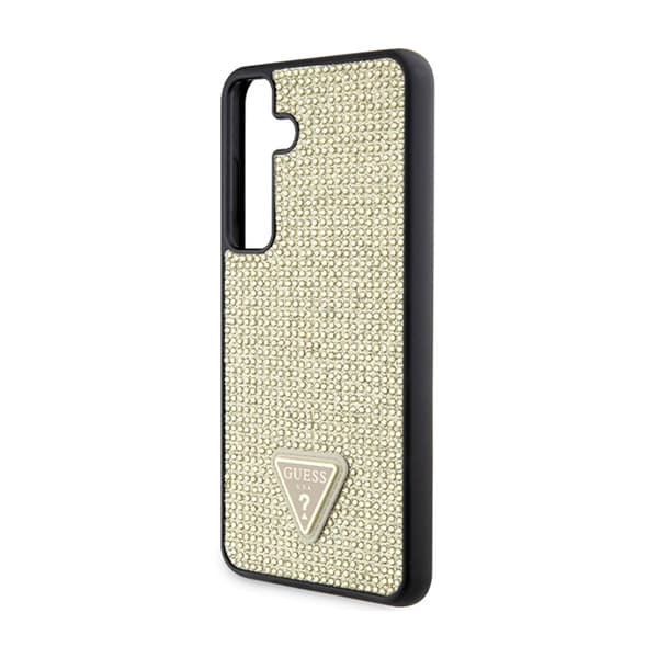 Guess Rhinestone Triangle - Samsung Galaxy S24-fodral (guld)