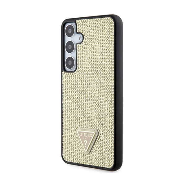 Guess Rhinestone Triangle - Samsung Galaxy S24-fodral (guld)