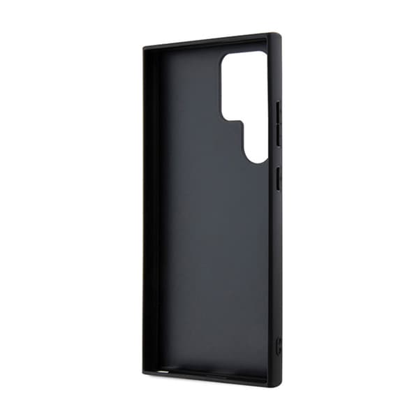 BMW Læder Carbon Blue Line - Samsung Galaxy S24 Ultra Cover (sort)