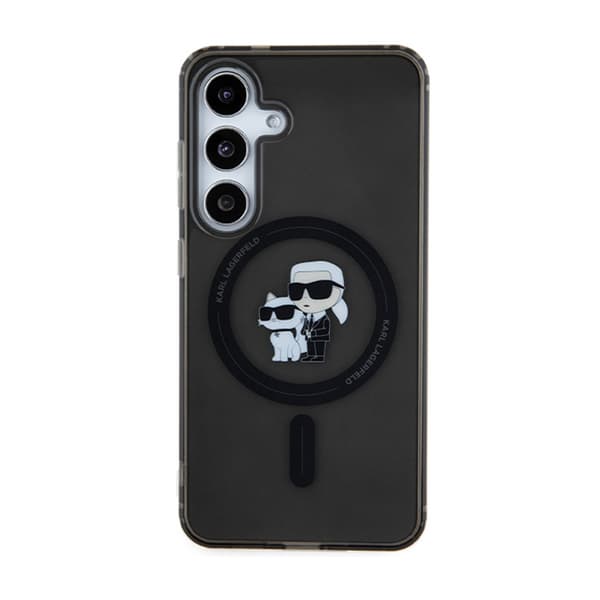 Karl Lagerfeld IML Karl & Choupette Glitter MagSafe - Samsung Galaxy S24 -kotelo (musta)