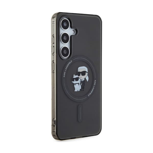 Karl Lagerfeld IML Karl & Choupette Glitter MagSafe - Samsung Galaxy S24 -kotelo (musta)
