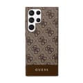 Miniatyrbillede 3 af 8: Guess 4G Bottom Stripe Metal Logo Collection - Samsung Galaxy S24 Ultra Cover (Brun)