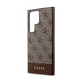 Miniatyrbillede 6 af 8: Guess 4G Bottom Stripe Metal Logo Collection - Samsung Galaxy S24 Ultra Cover (Brun)