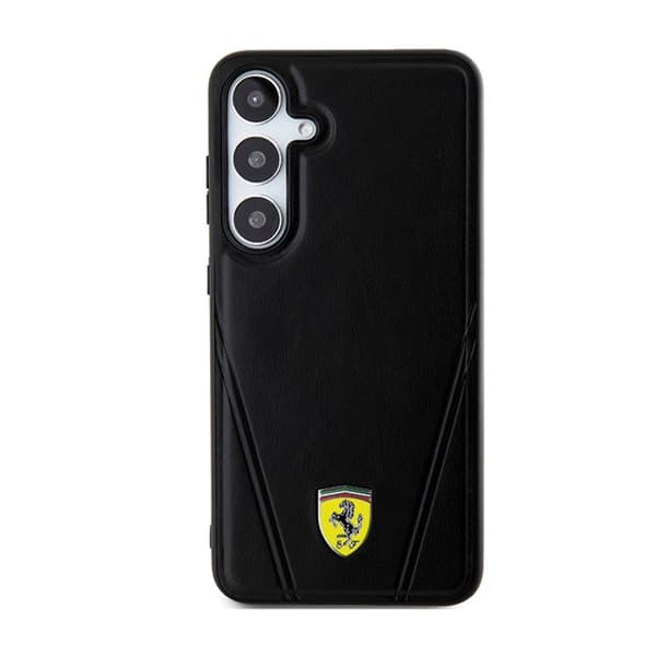 Ferrari Hot Stamp V Lines MagSafe - Samsung Galaxy S24+ etui (sort)