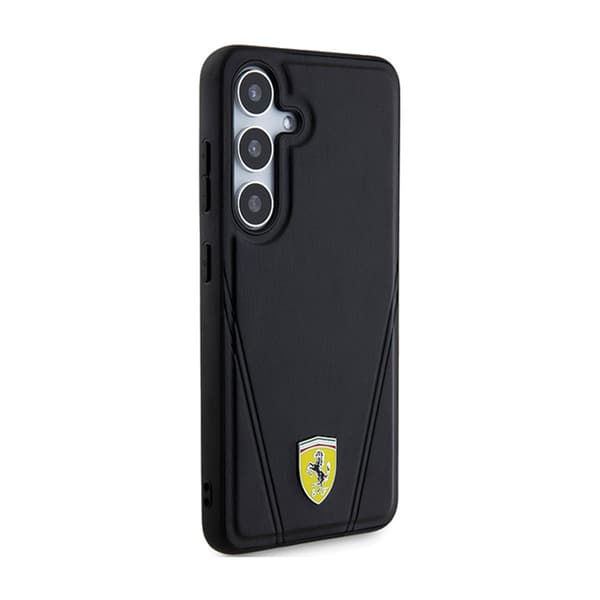 Ferrari Hot Stamp V Lines MagSafe - Samsung Galaxy S24+ etui (sort)