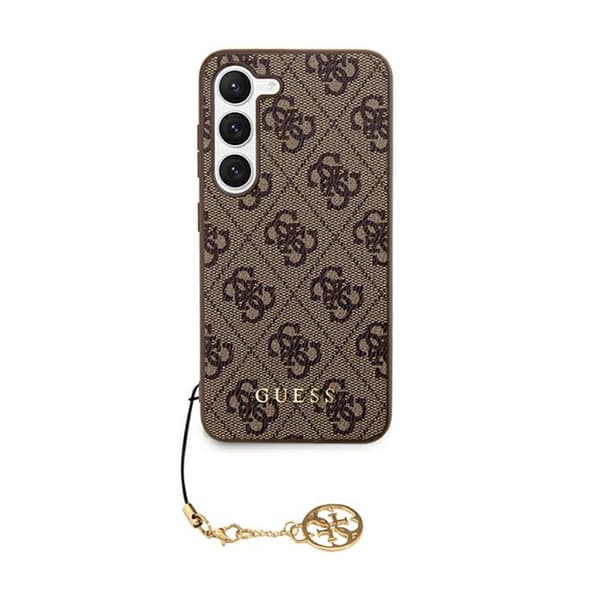 Guess 4G Charms Collection - Samsung Galaxy S24-fodral (brunt)