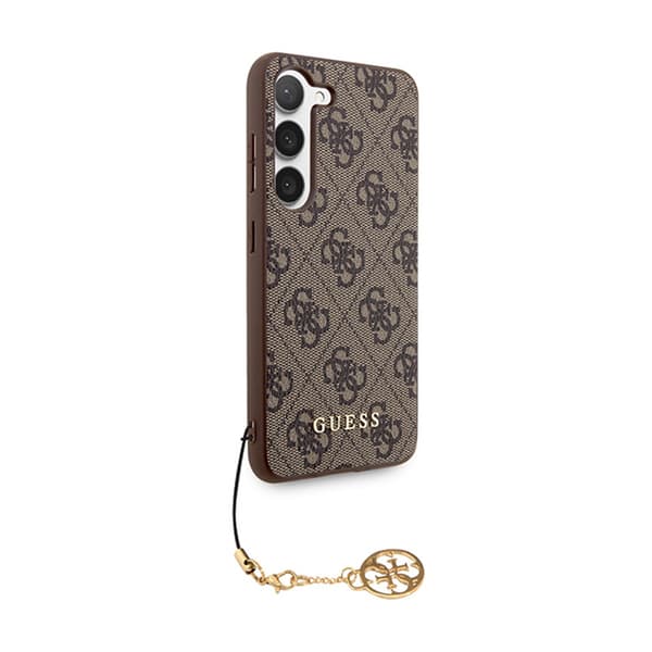 Guess 4G Charms Collection - Samsung Galaxy S24-fodral (brunt)