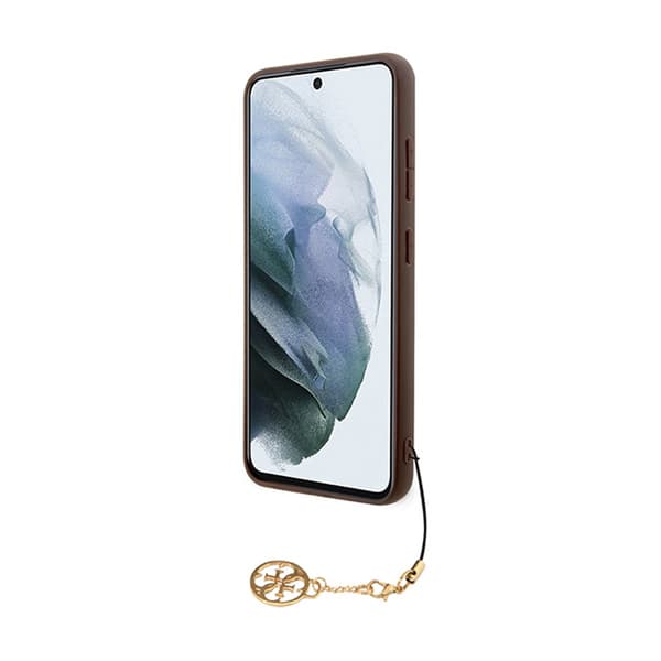 Guess 4G Charms Collection - Samsung Galaxy S24-fodral (brunt)