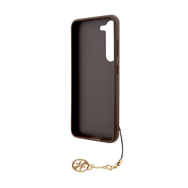 Guess 4G Charms Collection - Samsung Galaxy S24-fodral (brunt)