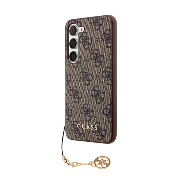Guess 4G Charms Collection - Samsung Galaxy S24-fodral (brunt)