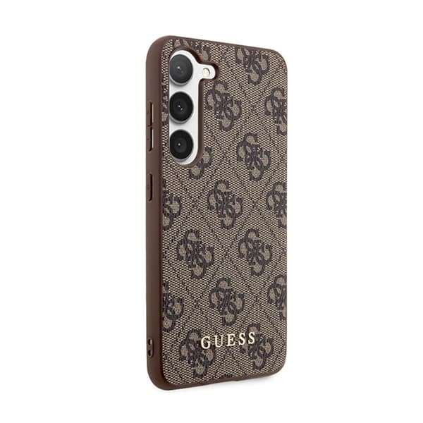 Guess 4G Metal Gold Logo - Samsung Galaxy S24+ etui (brun)