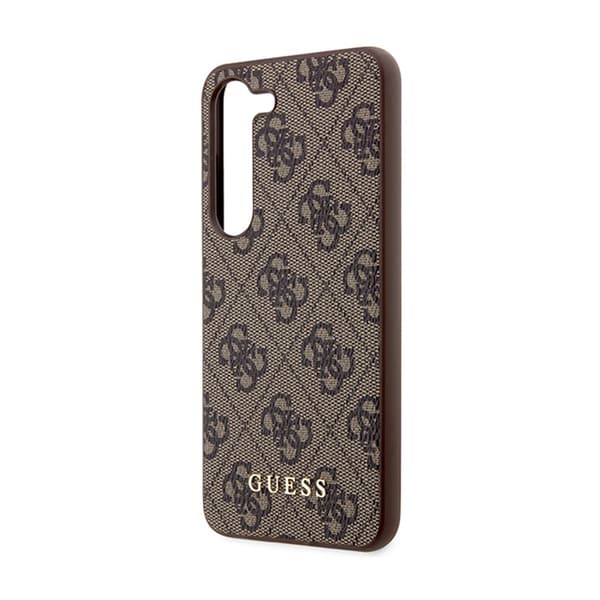 Guess 4G Metal Gold Logo - Samsung Galaxy S24+ etui (brun)