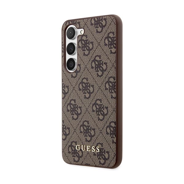 Guess 4G Metal Gold Logo - Samsung Galaxy S24+ etui (brun)