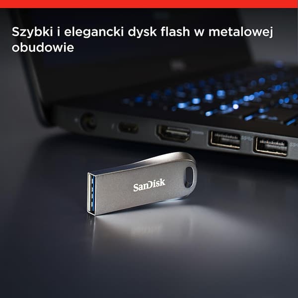 SanDisk Ultra Luxe - Pendrive 64 Gt USB 3.1 150 Mt/s
