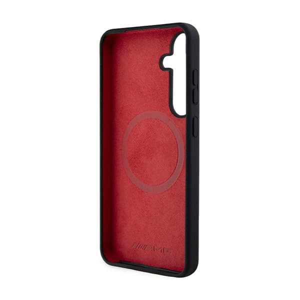 AMG Silikone Carbon Pattern MagSafe - Samsung Galaxy S24+ etui (sort)