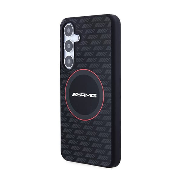 AMG Silikone Carbon Pattern MagSafe - Samsung Galaxy S24+ etui (sort)