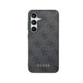 Miniatyrbild 3 av 8: Guess 4G metallguldlogotyp - Samsung Galaxy S24-fodral (svart)