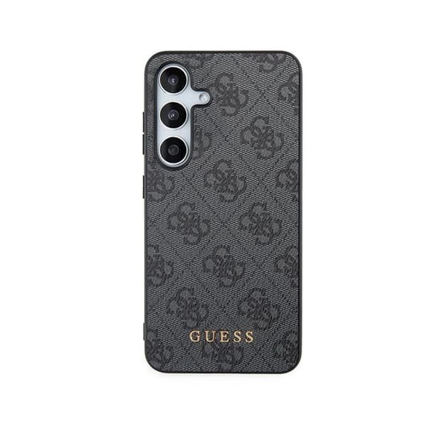 Guess 4G metallguldlogotyp - Samsung Galaxy S24-fodral (svart)