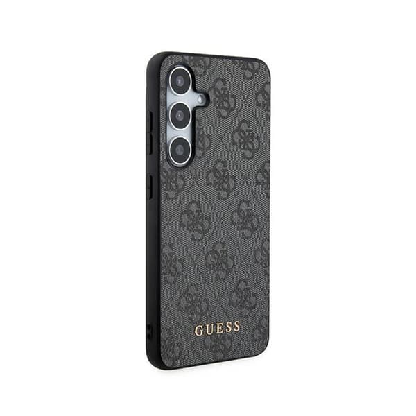 Guess 4G metallguldlogotyp - Samsung Galaxy S24-fodral (svart)