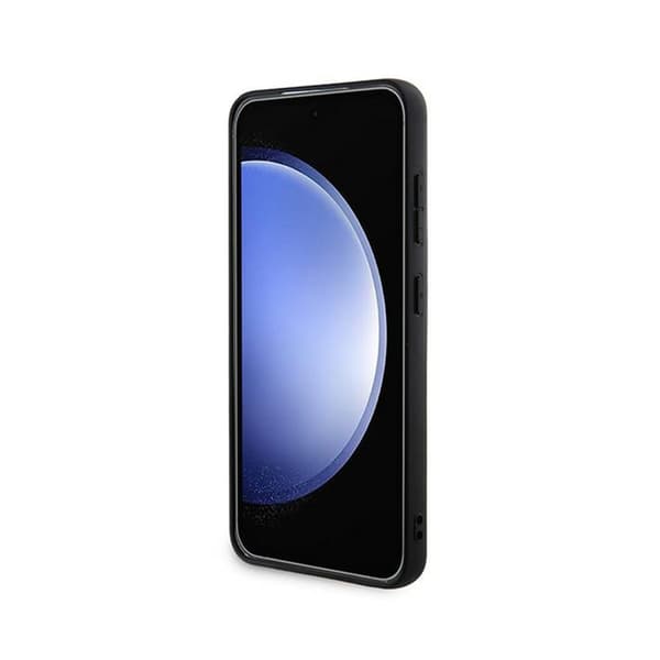 Guess 4G metallguldlogotyp - Samsung Galaxy S24-fodral (svart)