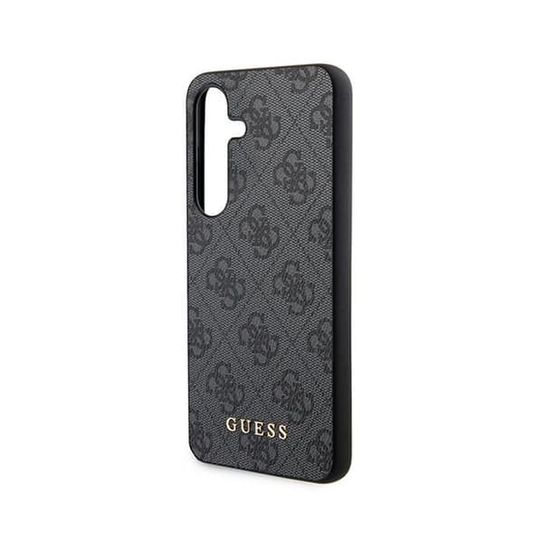 Guess 4G metallguldlogotyp - Samsung Galaxy S24-fodral (svart)