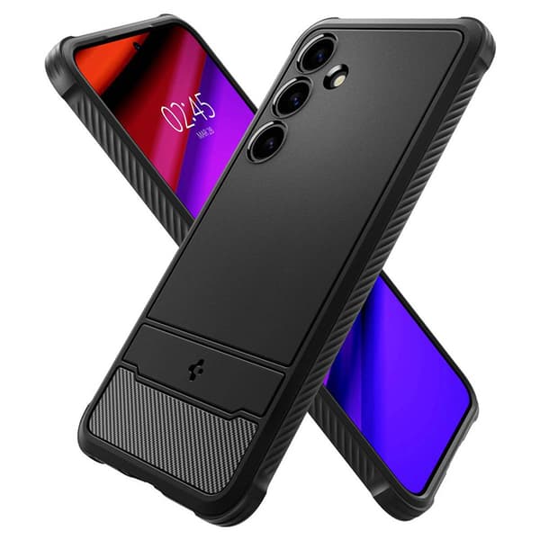 Spigen Rugged Armor - Fodral till Samsung Galaxy S24+ (mattsvart)