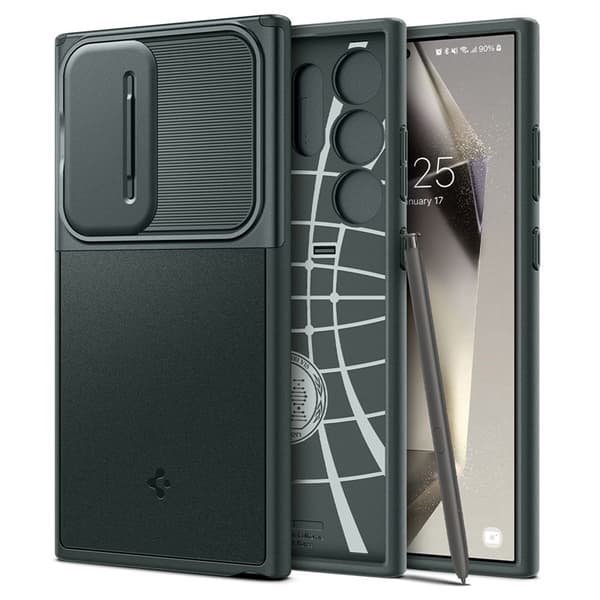 Spigen Optik Armor - Etui til Samsung Galaxy S24 Ultra (Abyss Green)