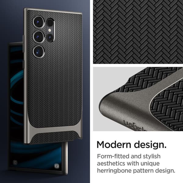 Spigen Neo Hybrid - Cover til Samsung Galaxy S24 Ultra (Gunmetal)