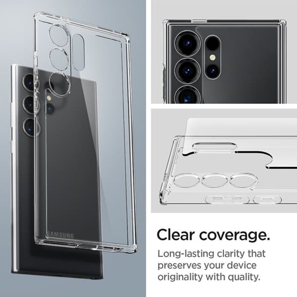 Spigen Ultra Hybrid - Etui til Samsung Galaxy S24 Ultra (gennemsigtig)