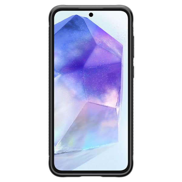 Spigen Rugged Armor - Suojakuori Samsung Galaxy A55 5G (mattamusta)