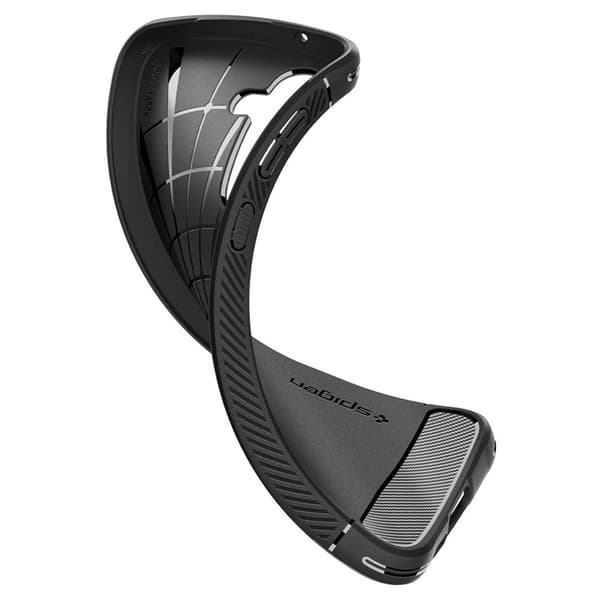 Spigen Rugged Armor - Suojakuori Samsung Galaxy A55 5G (mattamusta)