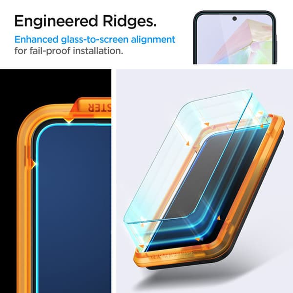 Spigen Alm Glas.TR 2-Pack - Hærdet glas til Samsung Galaxy A35 5G (gennemsigtig)