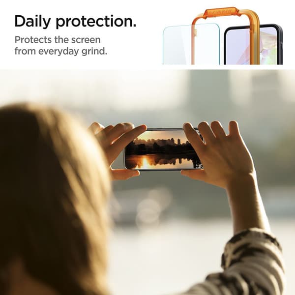 Spigen Alm Glas.TR 2-Pack - Hærdet glas til Samsung Galaxy A35 5G (gennemsigtig)