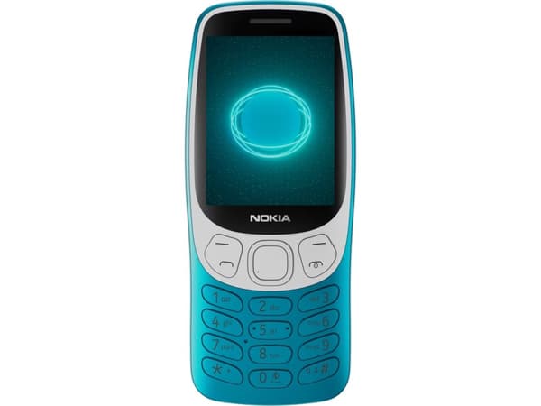 Nokia 3210 - 4G funktionstelefon - dual-SIM - RAM 64 MB / Internminne 128 MB - microSD slot - rear camera 2 MP - undervattensblå