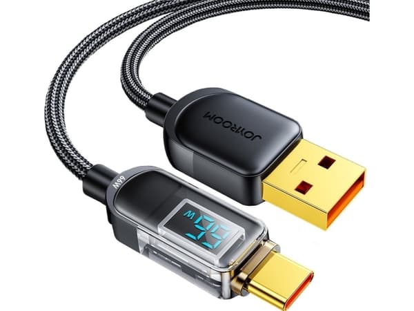 USB-A type C-kabel 1,2 m Joyroom S-AC066A4 (svart)