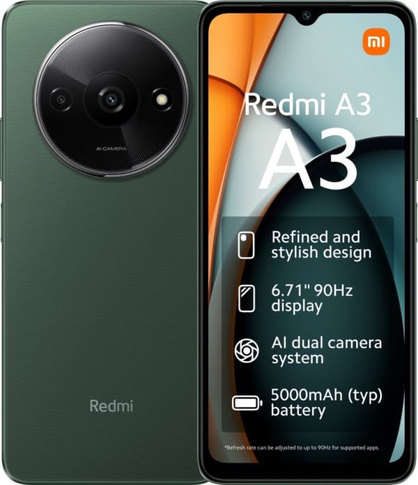 Xiaomi Redmi A3 - 128GB - Skogsgrön Grön