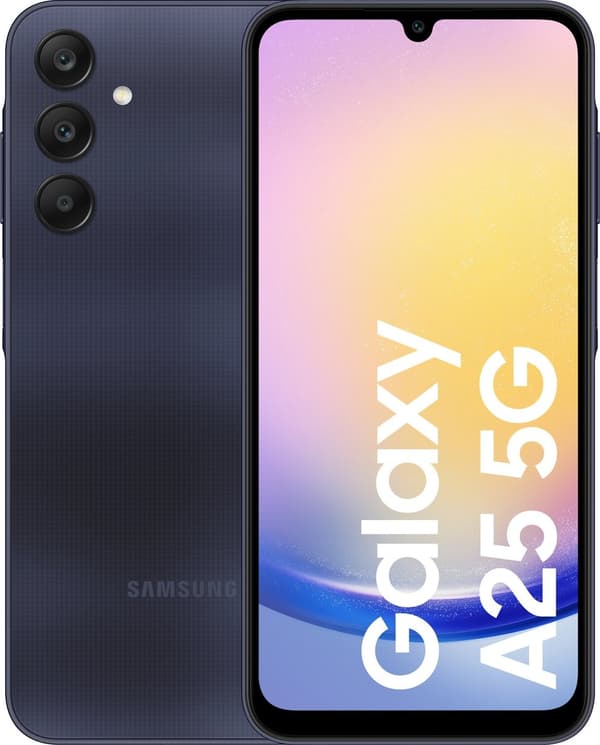 Samsung Galaxy A25 5G - 128GB - Blå sort Sort, Blå
