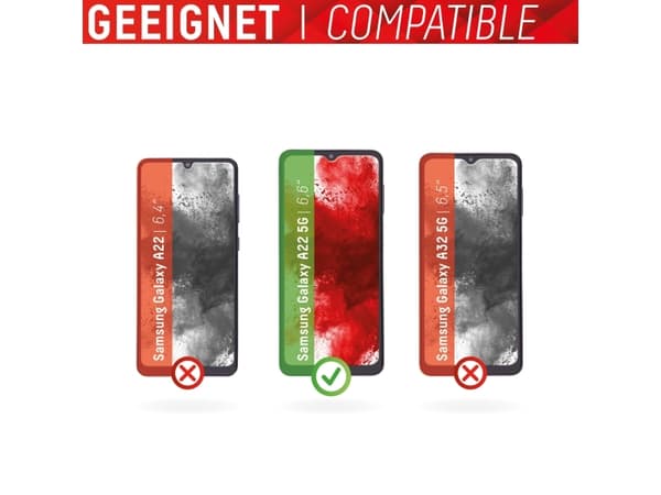 Displex 01637, Samsung, Galaxy A22 5G, Tørr påføring, Slagbestandig, Ripebestandig, Støvresistent, Gjennomsiktig, 1 stykker