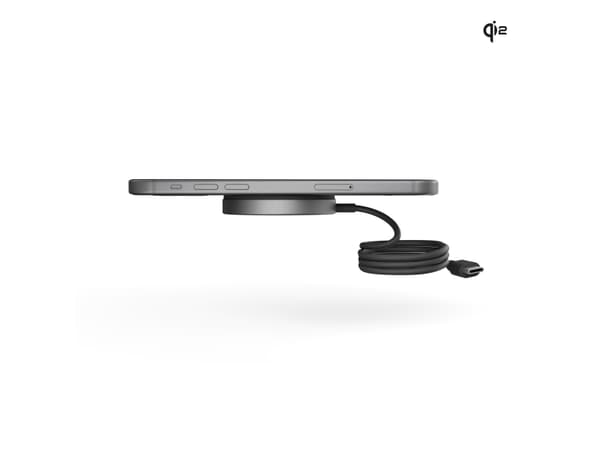 ZENS Pro 1 - Trådlös laddningsplatta - 15 Watt (magnetisk) - på kabel: USB-C - svart