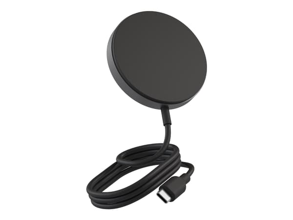 ZENS Pro 1 - Trådlös laddningsplatta - 15 Watt (magnetisk) - på kabel: USB-C - svart Svart